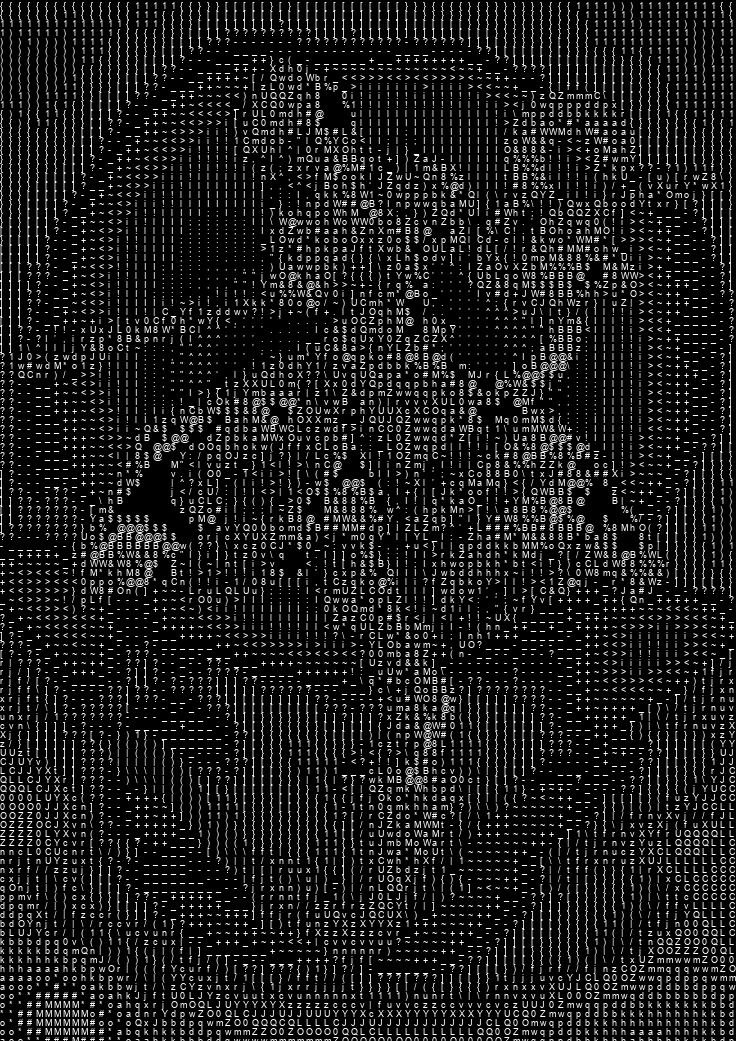 ASCII Art - Grey 70 (Small Patch)